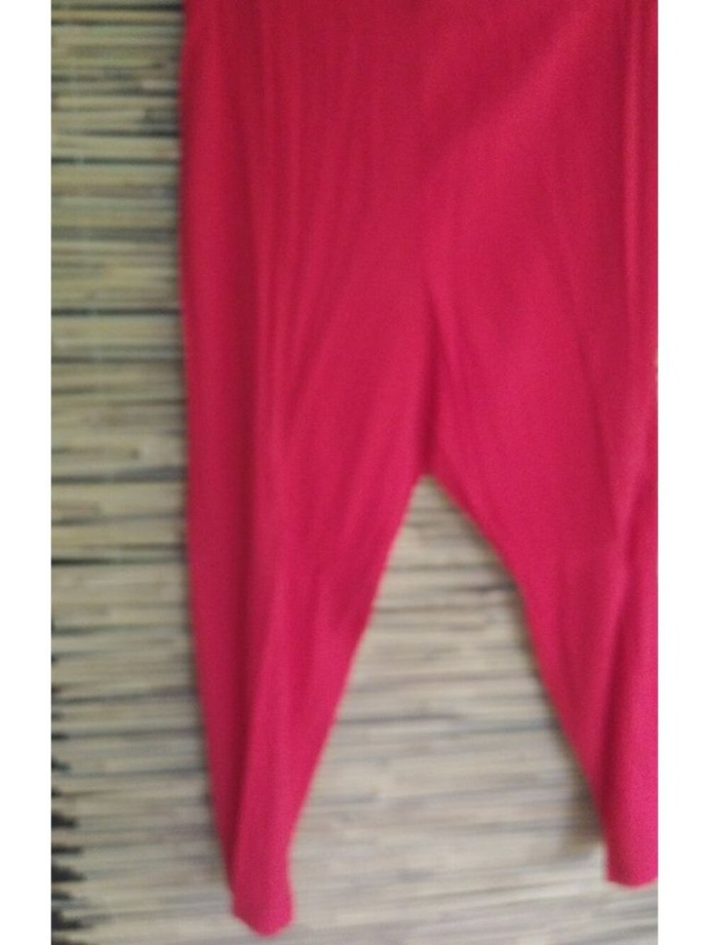 CM Shapes 3X Red Crepe Casual Dress Pants 30 Plus